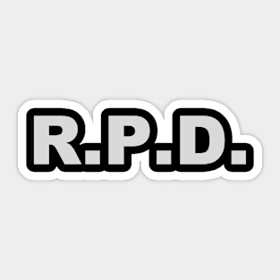 R.P.D. Sticker